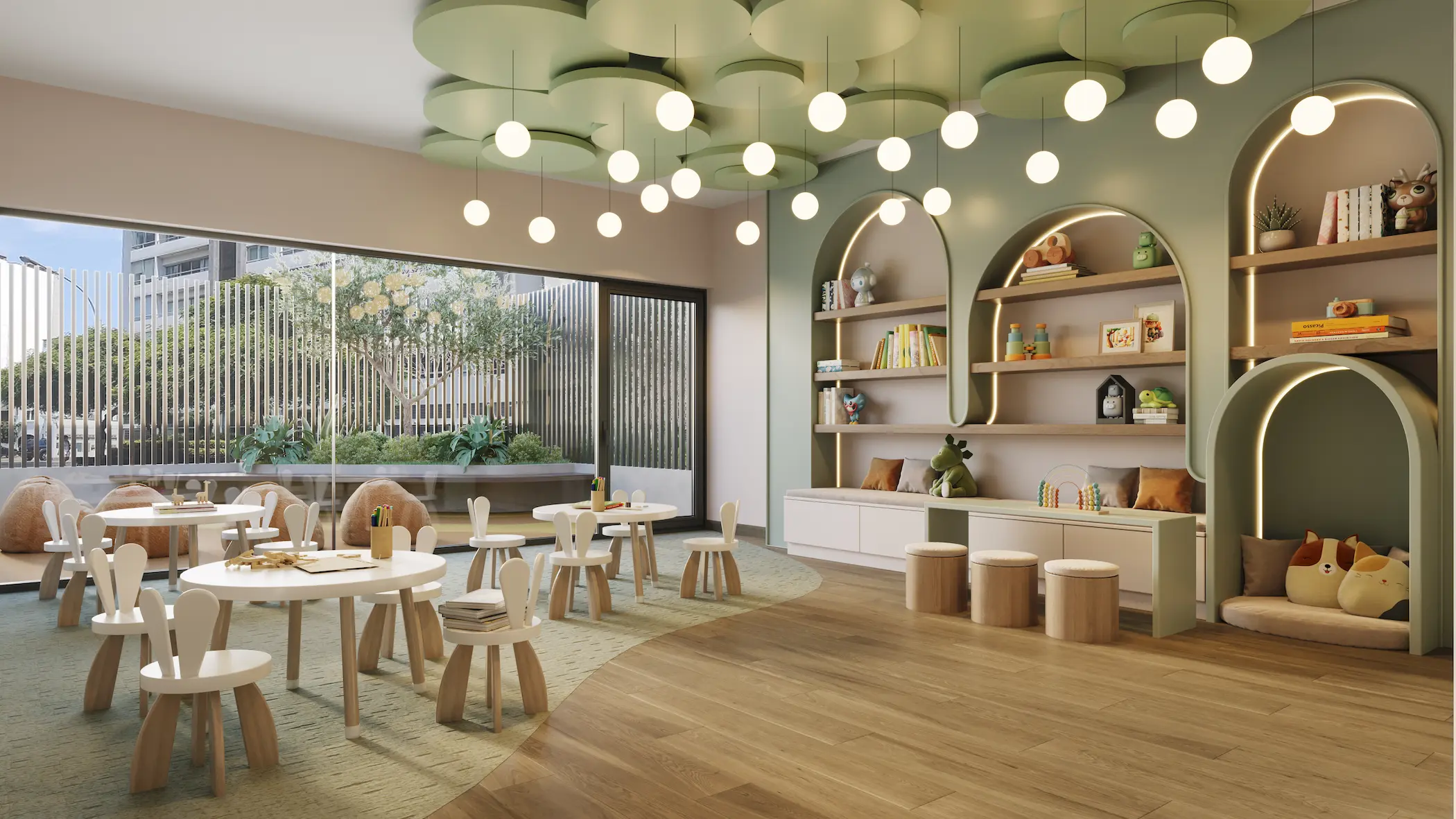 Sala de Niños del proyecto West Prado